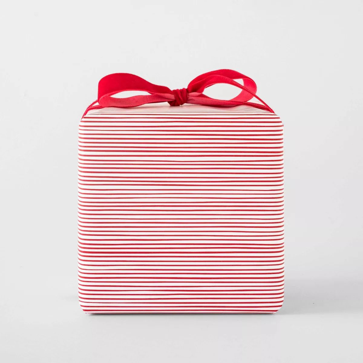 25 sq ft Thin Stripe Gift Wrap White Red/White - Sugar Paper™ + Target | Target