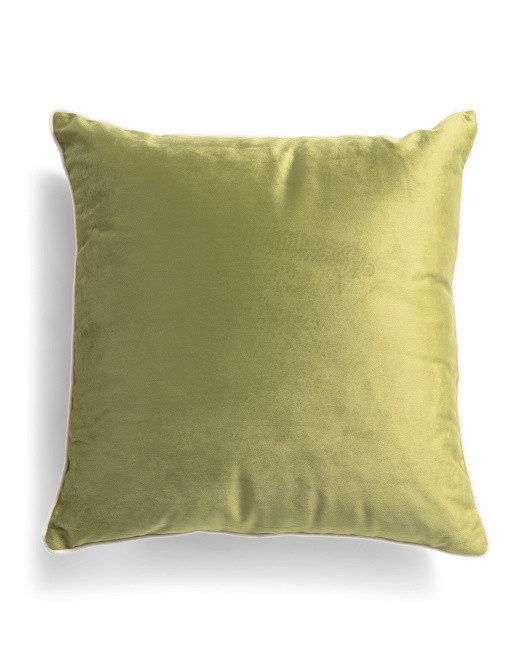 22x22 Velvet Contrast Cording Trim Pillow | TJ Maxx