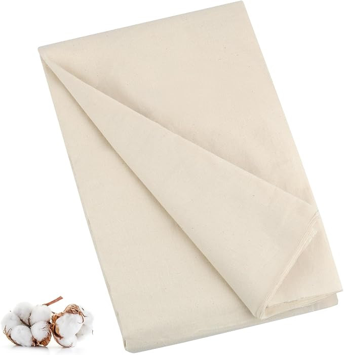 PEASUG 100% Cotton Muslin Fabric, 63 Inch X 5 Yards Unbleached Muslin Fabric by The Yard, Medium ... | Amazon (US)