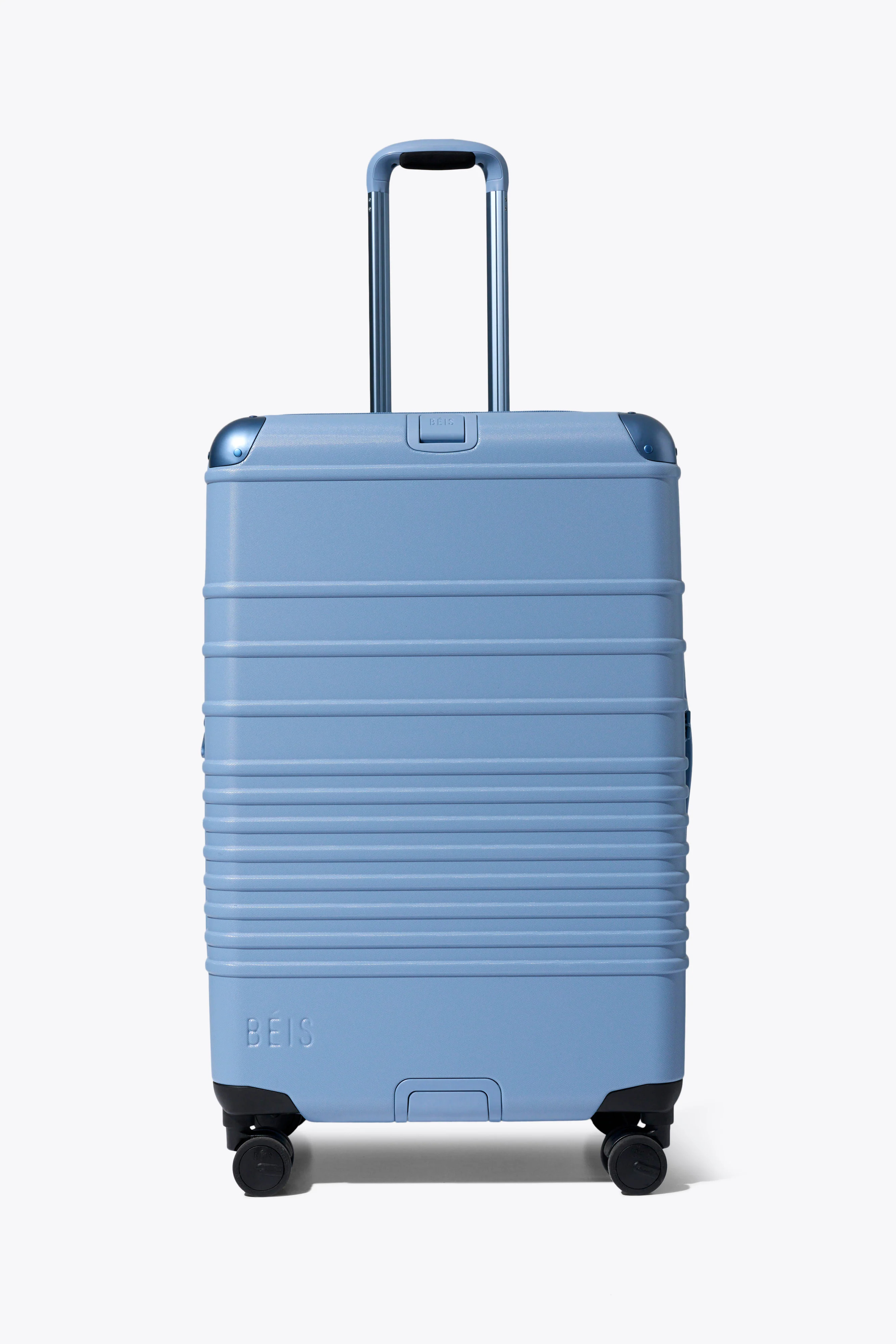 BÉIS ‘The Hybrid Check-In Roller’ in Dusty Blue - Blue Hybrid Check-In Roller Luggage for | BEIS