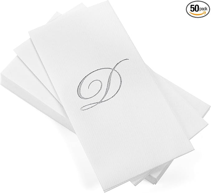 AH AMERICAN HOMESTEAD Disposable Hand Towels for Bathroom - Guest Bathroom Essentials - Monogramm... | Amazon (US)