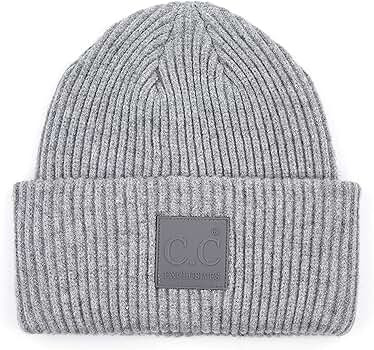 Funky Junque Women’s Tie Dye Solid Beanie Cuffed Winter Knit Watch Hat Skull Cap | Amazon (US)