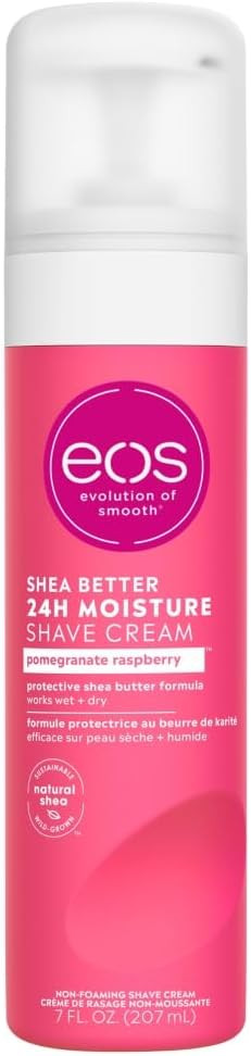 eos Shea Better Shaving Cream for Women, Pomegranate Raspberry, 24HR Hydration, 207ml | Amazon (CA)