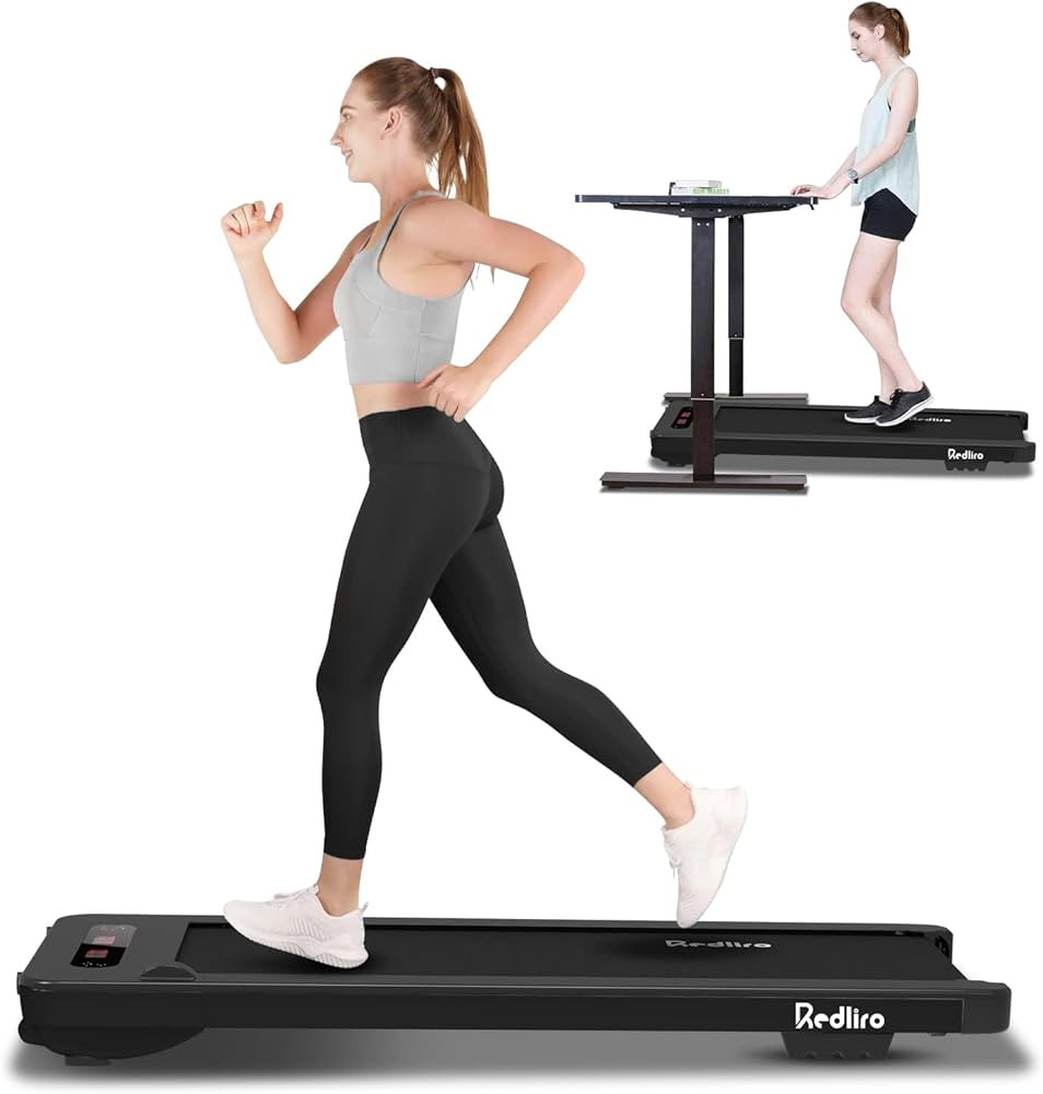 REDLIRO Under Desk Treadmill 2 in 1 Walking Machine, Portable, Folding, Electric, Motorized, Walk... | Amazon (US)