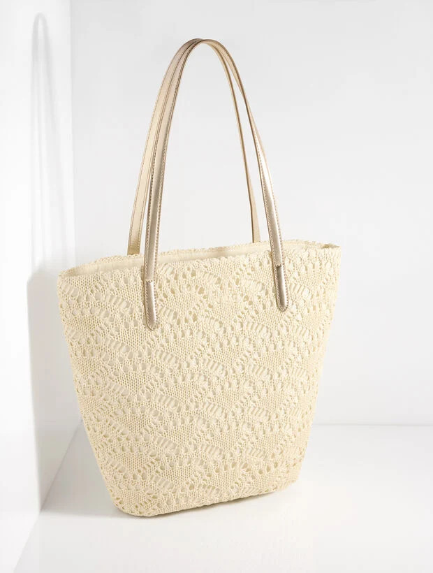 Straw Tote | Talbots