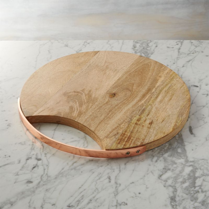 Round Wooden Serving Board Cheese Board Platter + Reviews | Crate & Barrel | Crate & Barrel