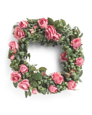 22in Rose Wreath | TJ Maxx