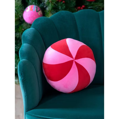 Shiraleah Pink and RedPeppermint Pillow | Target