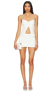 superdown Audrina Skirt Set in White from Revolve.com | Revolve Clothing (Global)