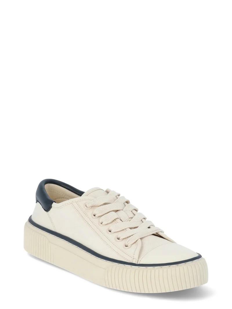 Free Assembly Women's Low Top Canvas Sneakers, Sizes 6-11 | Walmart (US)