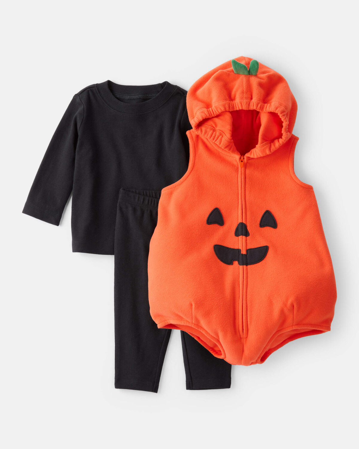 Baby 3-Piece Pumpkin Halloween Costume - Orange/Black | Carter's Inc