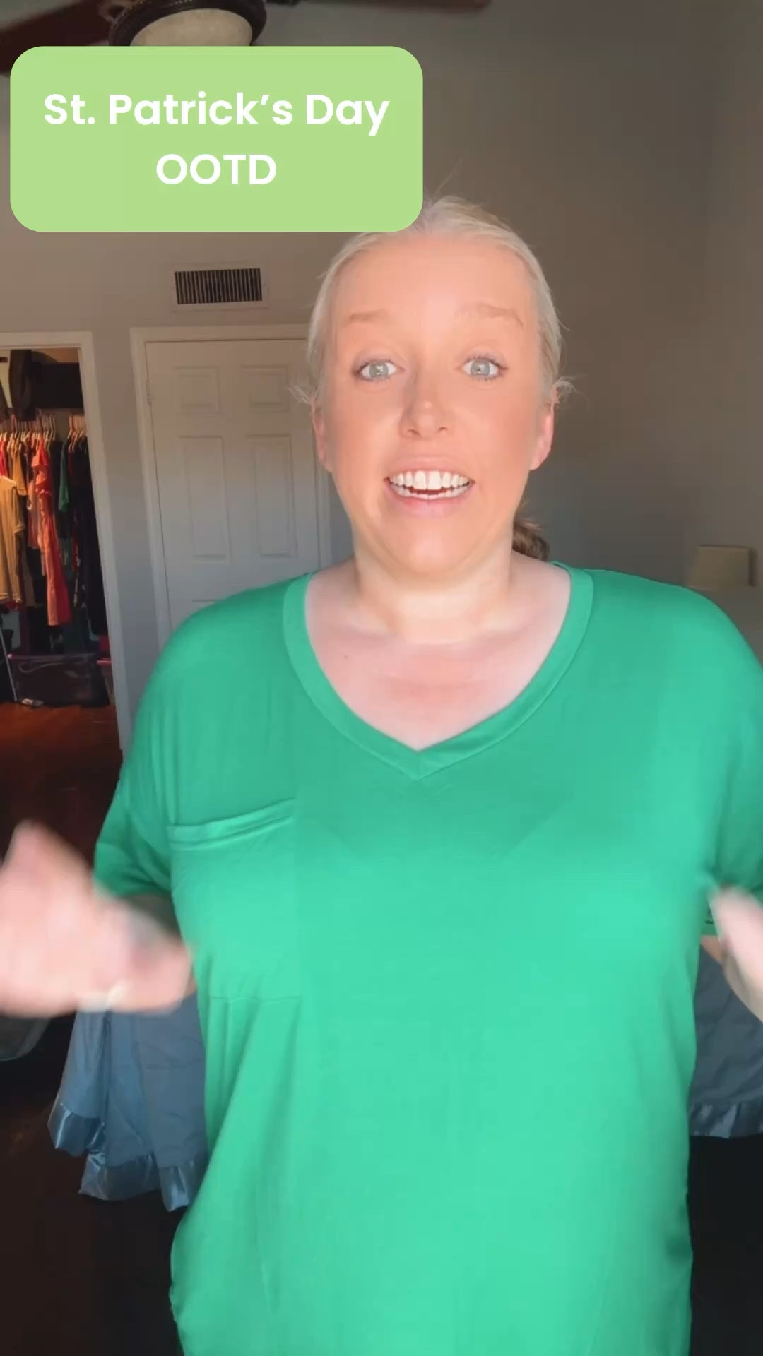 Headed off to celebrate St. Patrick’s Day at a Spring Training Game today. #springtraining #springbreak #ootd #athleta #stpatricksdayoutfit 