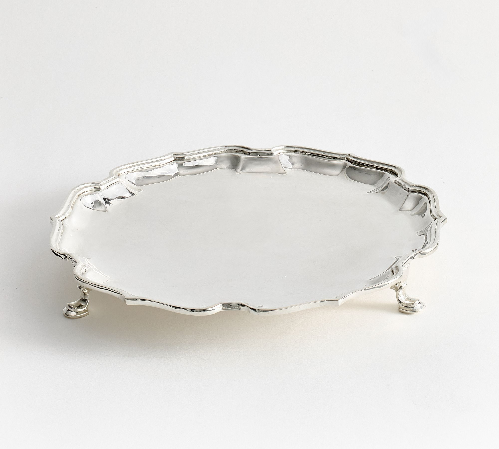 LoveShackFancy Silver Footed Serving Tray | Pottery Barn (US)
