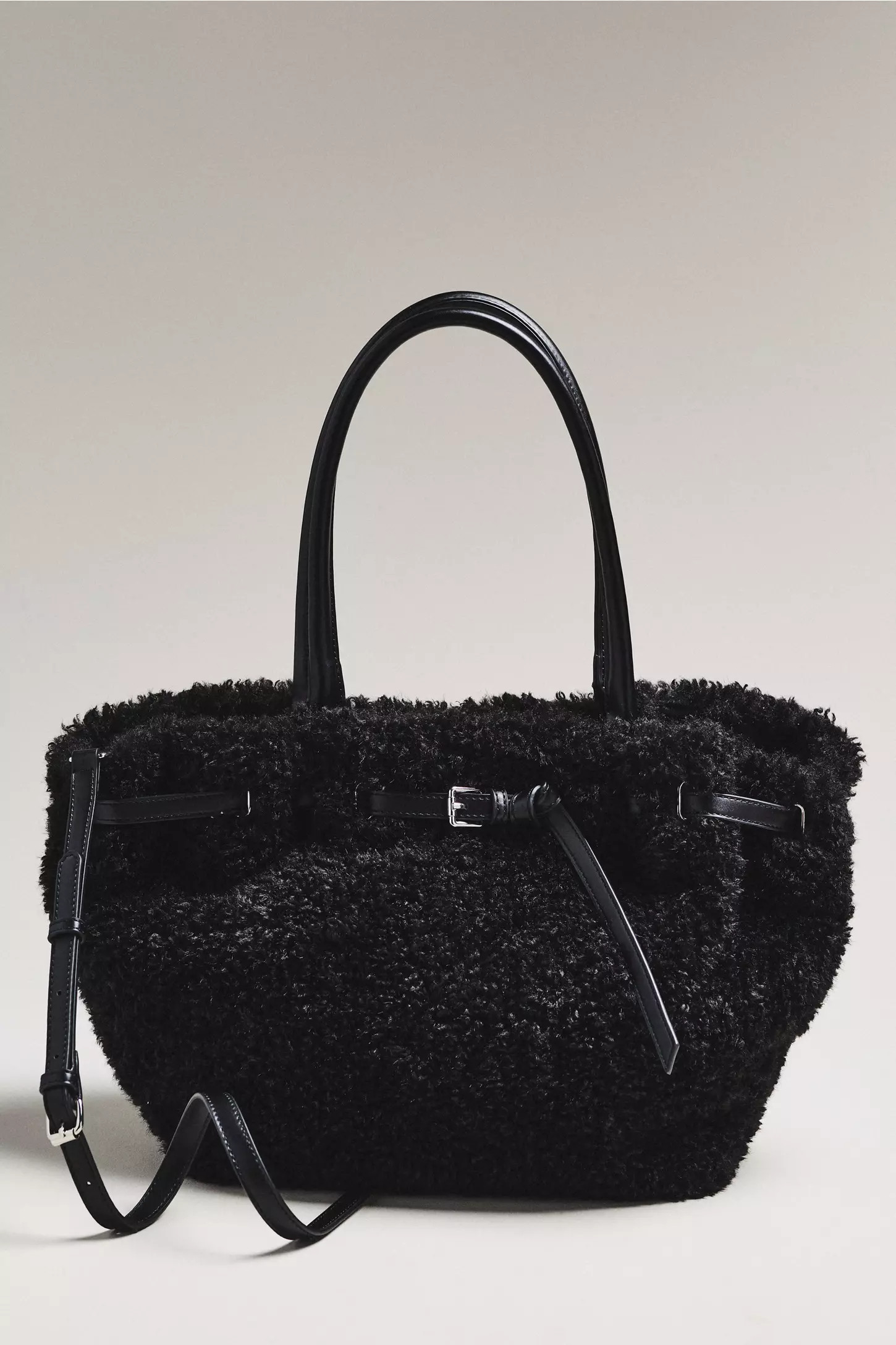 By Anthropologie Belted Sherpa Tote Bag | Anthropologie (US)