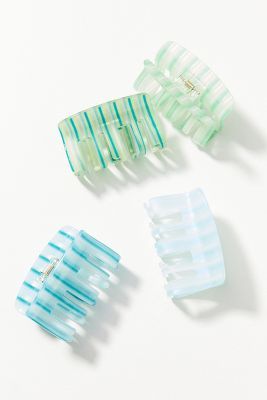Striped Claw Hair Clip Set | Anthropologie (US)