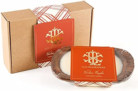 Lux Fragrances | 3 Wick Wooden Dough Bowl Gift Boxed Candle | Beautifully Packaged | High Fragran... | Amazon (US)