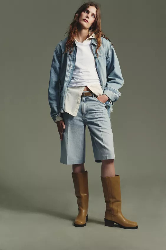 LEATHER TOPSTITCHED BOOTS | Zara US