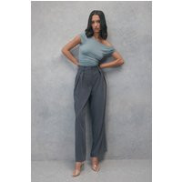 Jemima Straight Leg Pants - Charcoal | MESHKI US