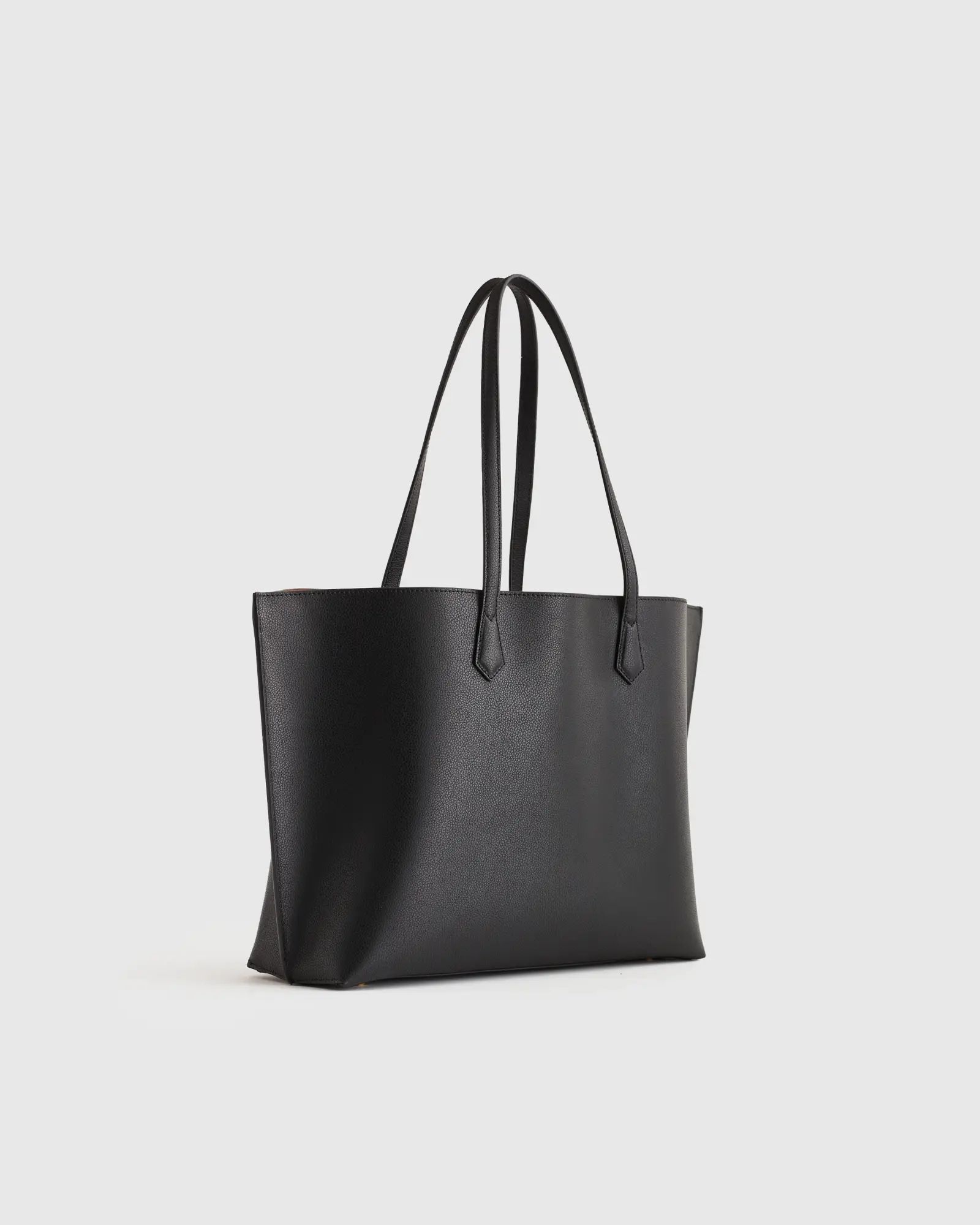 Italian Leather Triple Compartment Shopper Tote | Quince