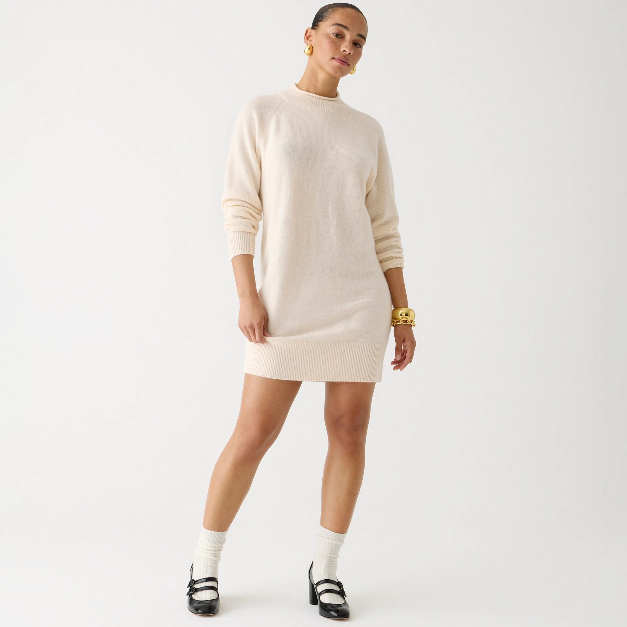 Cashmere Rollneck™ sweater-dress | J.Crew US