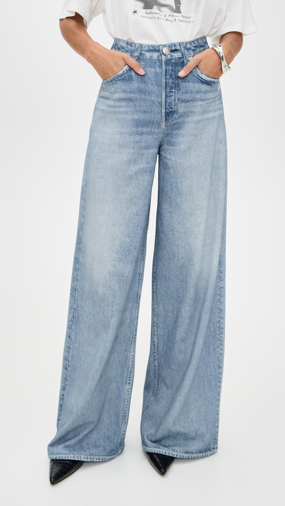 rag & bone Miramar Terry Sofie Wide Pants Raily 30 | Shopbop