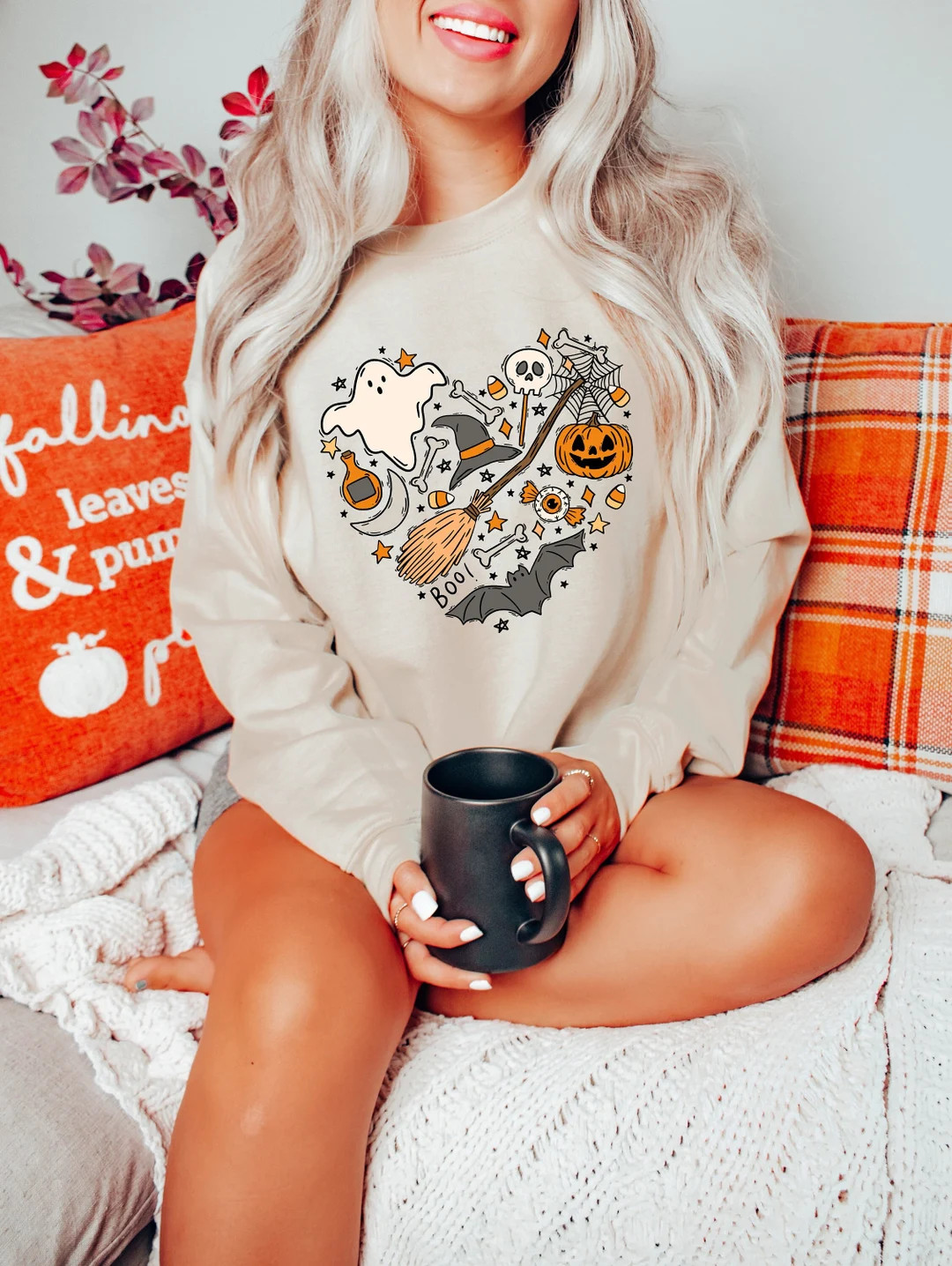 Cute Halloween Theme Shirt for Women, Halloween T-shirts, Cute Teacher Halloween T-shirts, Mom Ha... | Etsy (US)