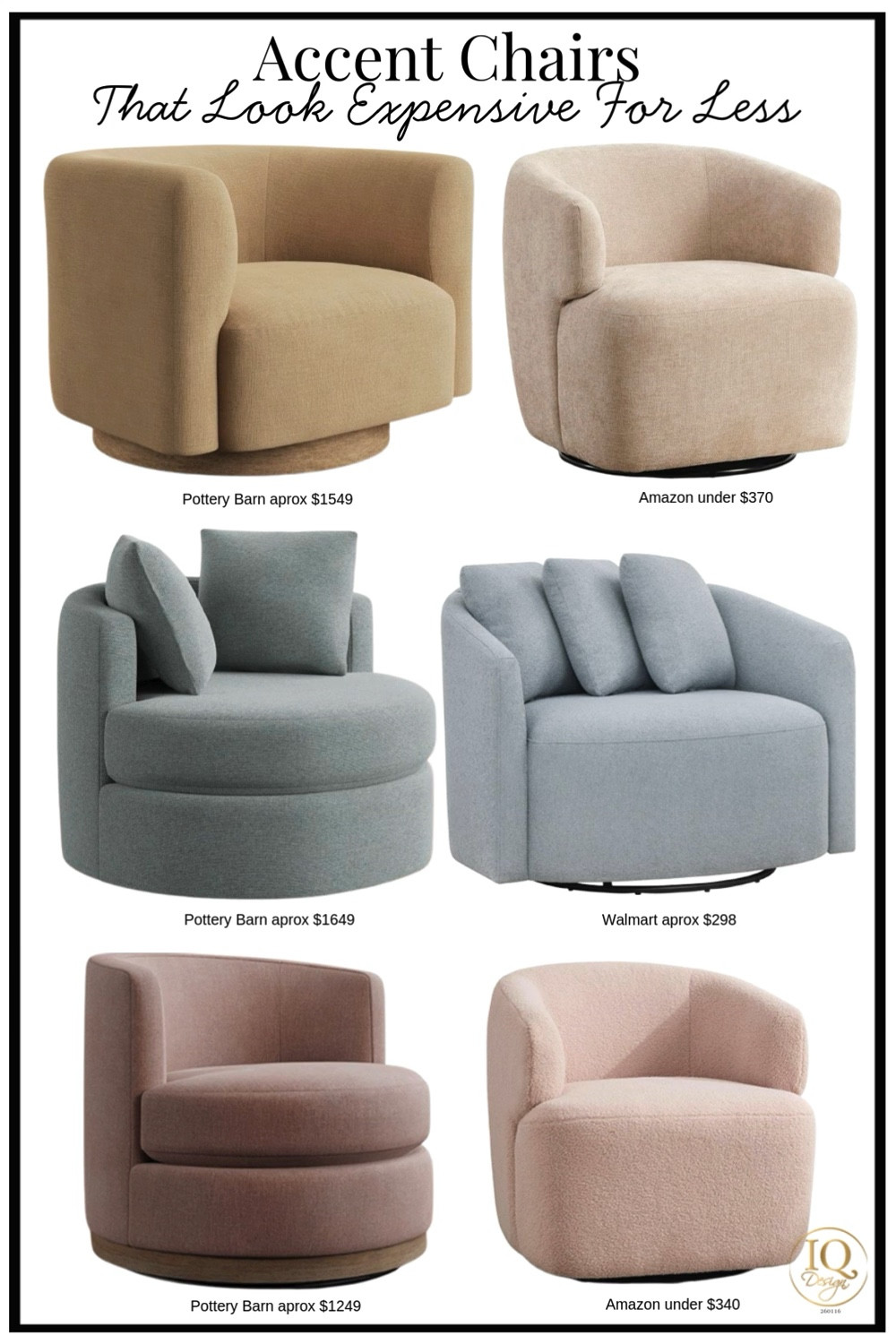 Pottery barn swivel chair looks for Less to update your living room, bedroom, or family room. Pick swivel chair, blue swivel chair, velvet swivel chair, boucle swivel chair. Blog post 1-22-26

#LTKHome #LTKOver40 #LTKSeasonal