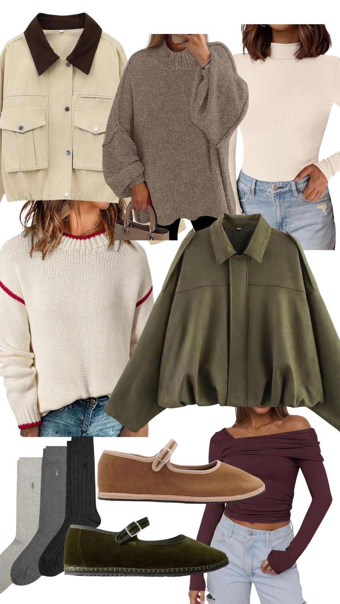 Fall Amazon fashion finds
Fall sweaters
Faux suede bomber jacket
Baller flats
Velvet flats
Women’s socks
Field jacket
Corduroy collar jacket
Turtleneck
Amazon fall fashion finds


#LTKStyleTip #LTKSeasonal #LTKFindsUnder50