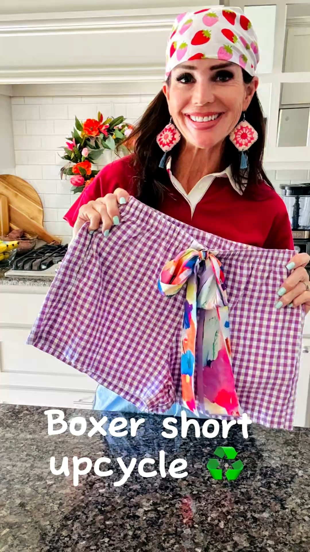Boxer short glow up!  This is a super easy upcycle and can be done with ribbon too!  

#LTKU #LTKootd #LTKOver40