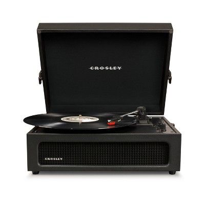 Crosley Voyager Bluetooth Vinyl Record Player - Black | Target