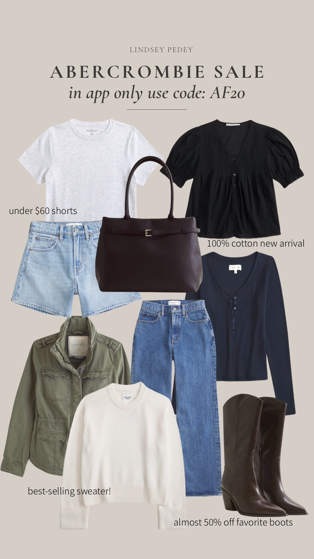 Abercrombie sale last day! Save up to 20% off in app only use code AF20

Abercrombie denim, shorts, spring jacket, boots, spring top

#LTKSeasonal #LTKSaleAlert