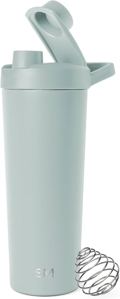 Simple Modern Stainless Steel Shaker Bottle with Ball 24oz | Metal Insulated Cup for Protein Mixe... | Amazon (US)