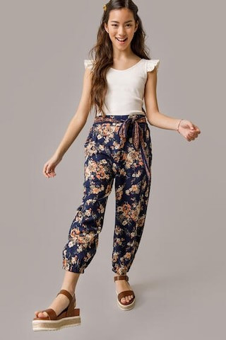franki Floral Front Tie Pants for Girls  - francesca's | Francesca's