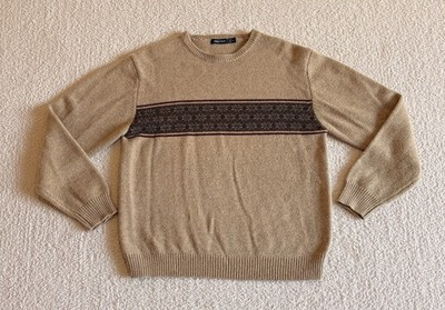 Vintage Nautica Men's Crewneck Sweater Size XL Tan, Blue & Purple | eBay US