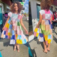 Handmade Up Cycled Quilt Dress Made From Patchwork Top Layer | Etsy (US)