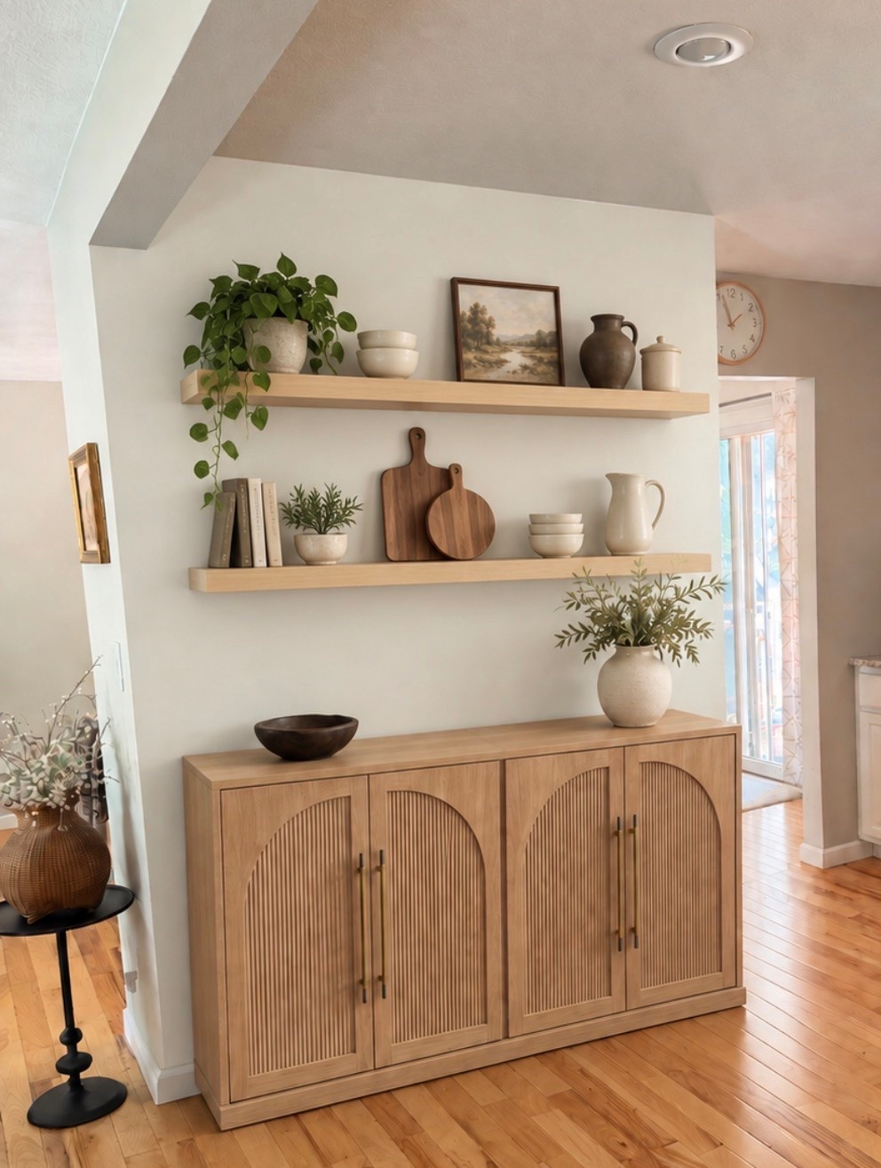 These are my plans for my empty kitchen wall. These 60 inch white oak floating shelves from Amazon are so pretty!

#LTKHome