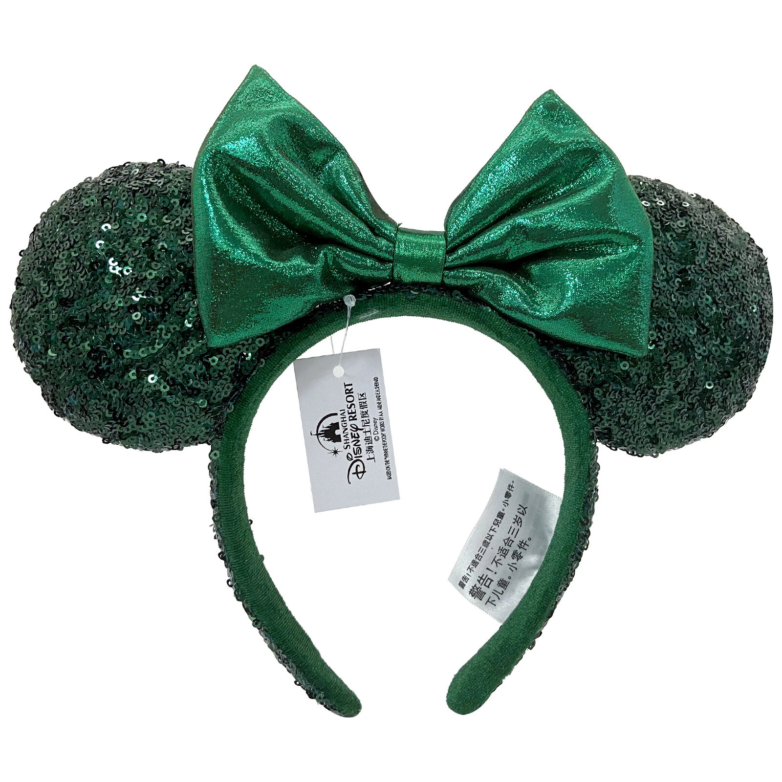 2022 Ears Edition Minnie Mouse Emerald Green Sequins Disney Parks Ears Headband | eBay US