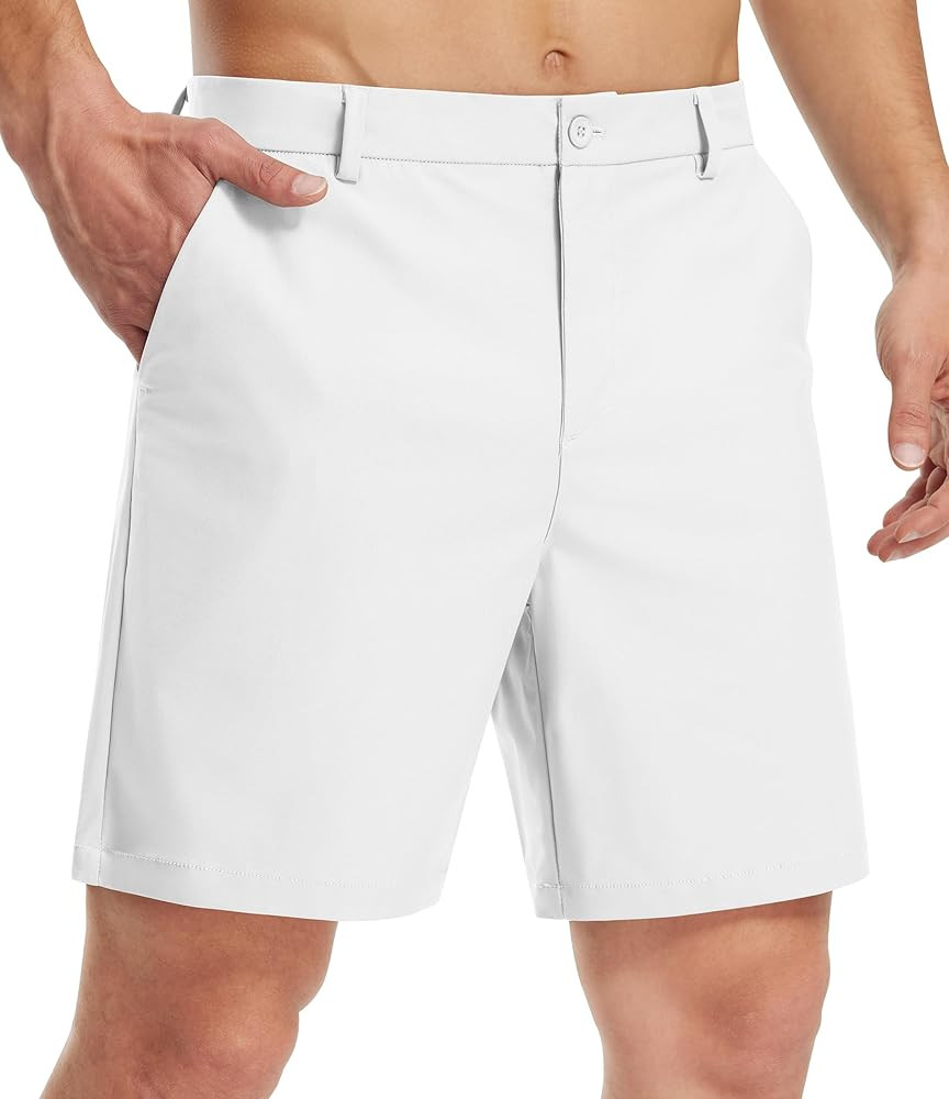 Libin Golf Shorts Men Dress Shorts Casual Work Flat Front Shorts 7" 9" Stretch Lightweight | Amazon (US)