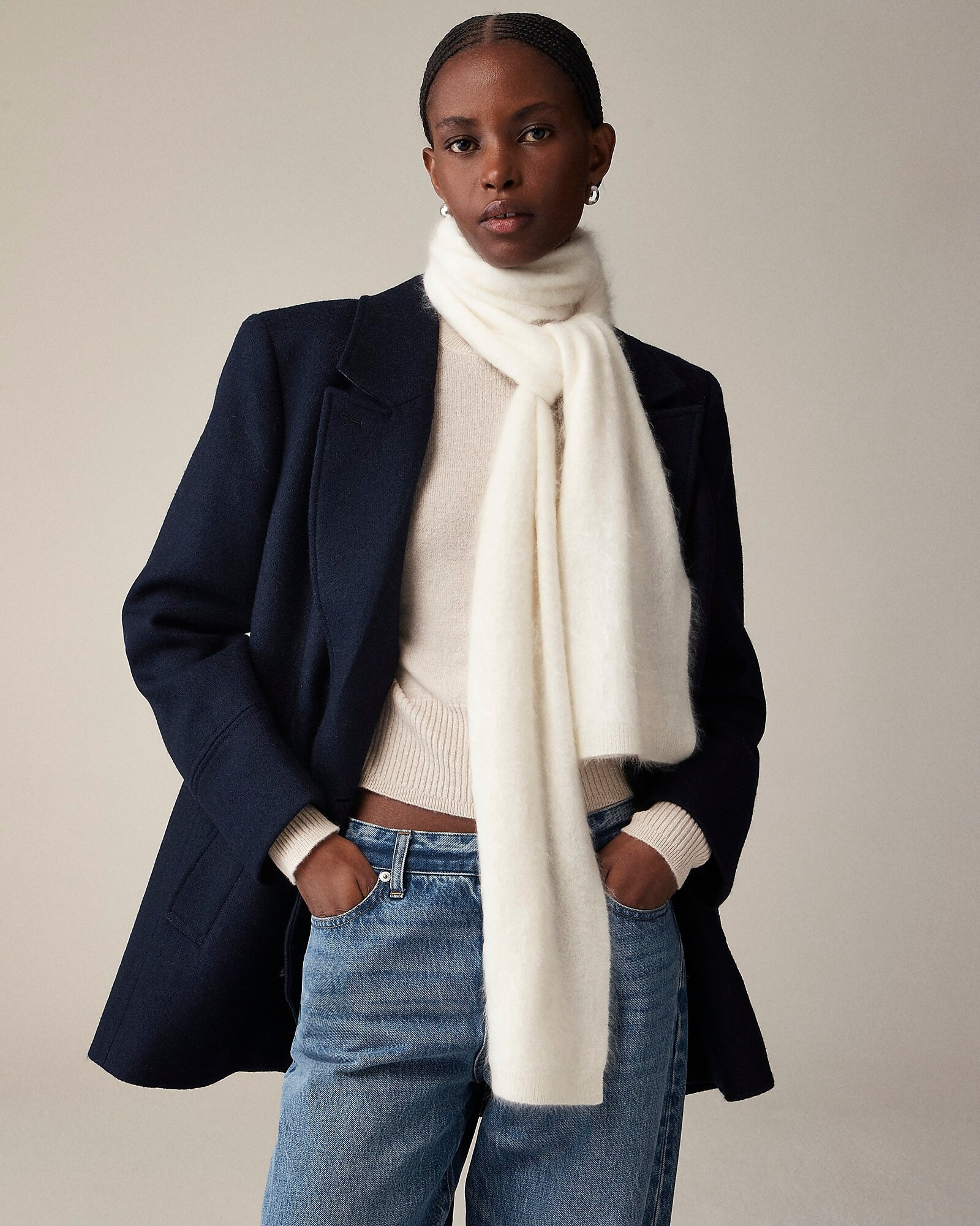 Brushed cashmere scarf | J. Crew US