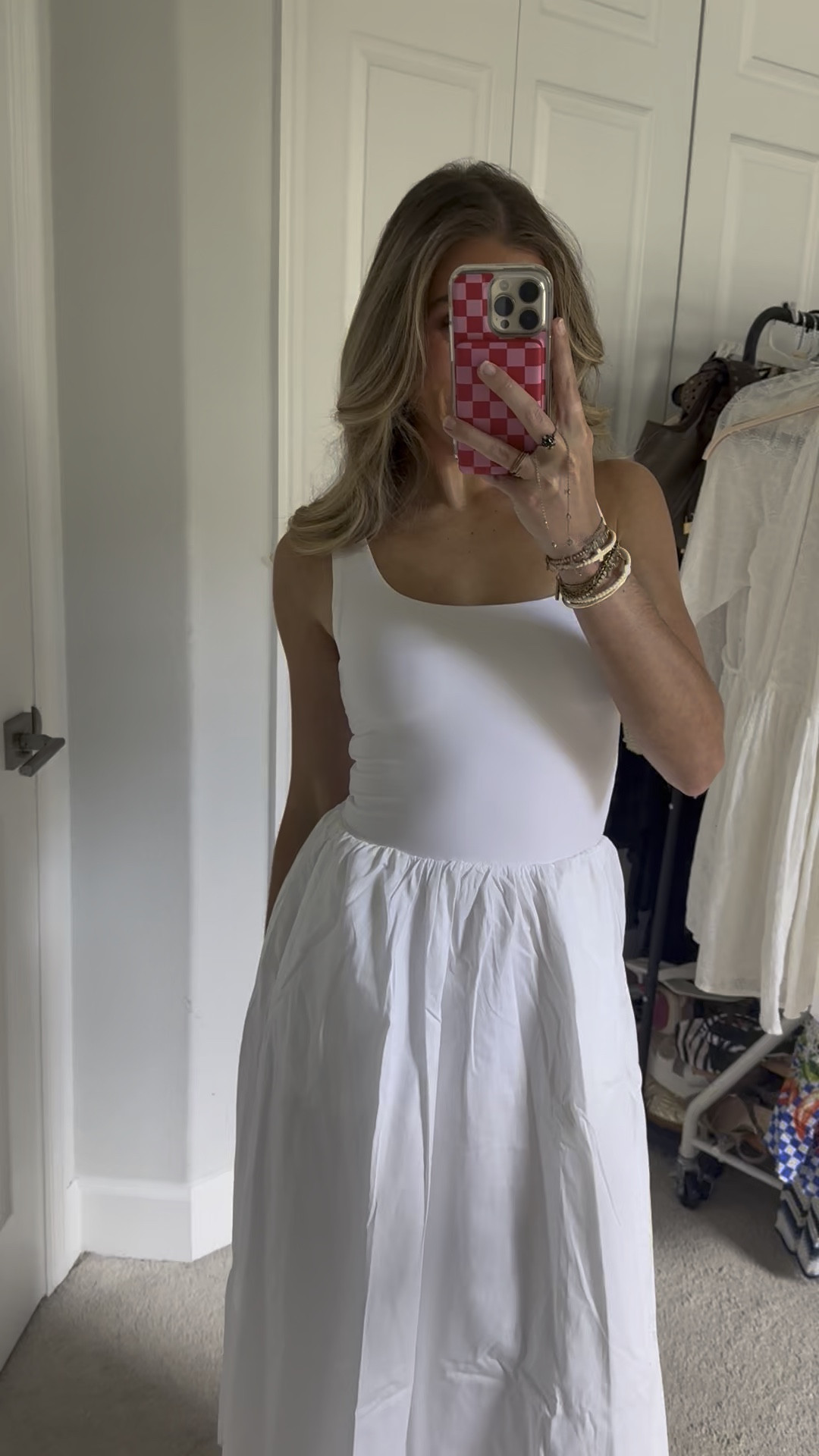 My code is SLOANEXSPANX for 15% off your first purchase and free shipping. @spanx worth every single penny. SPANXsmooth™ Jersey Scoop Neck Tank Midi Dress size XS. 

Our SPANXsmooth™ Jersey Scoop Neck Tank Midi Dress is made from lightweight, breathable, and easy-to-wear fabric you'll reach for again and again. With a smoothing, double-layer jersey up top that provides complete coverage, and a feminine, flared 100% Supima® cotton skirt on bottom, this midi dress—with pockets!—is the perfect combination of effortless ease and practical polish.



#LTKStyleTip #LTKSaleAlert #LTKWorkwear