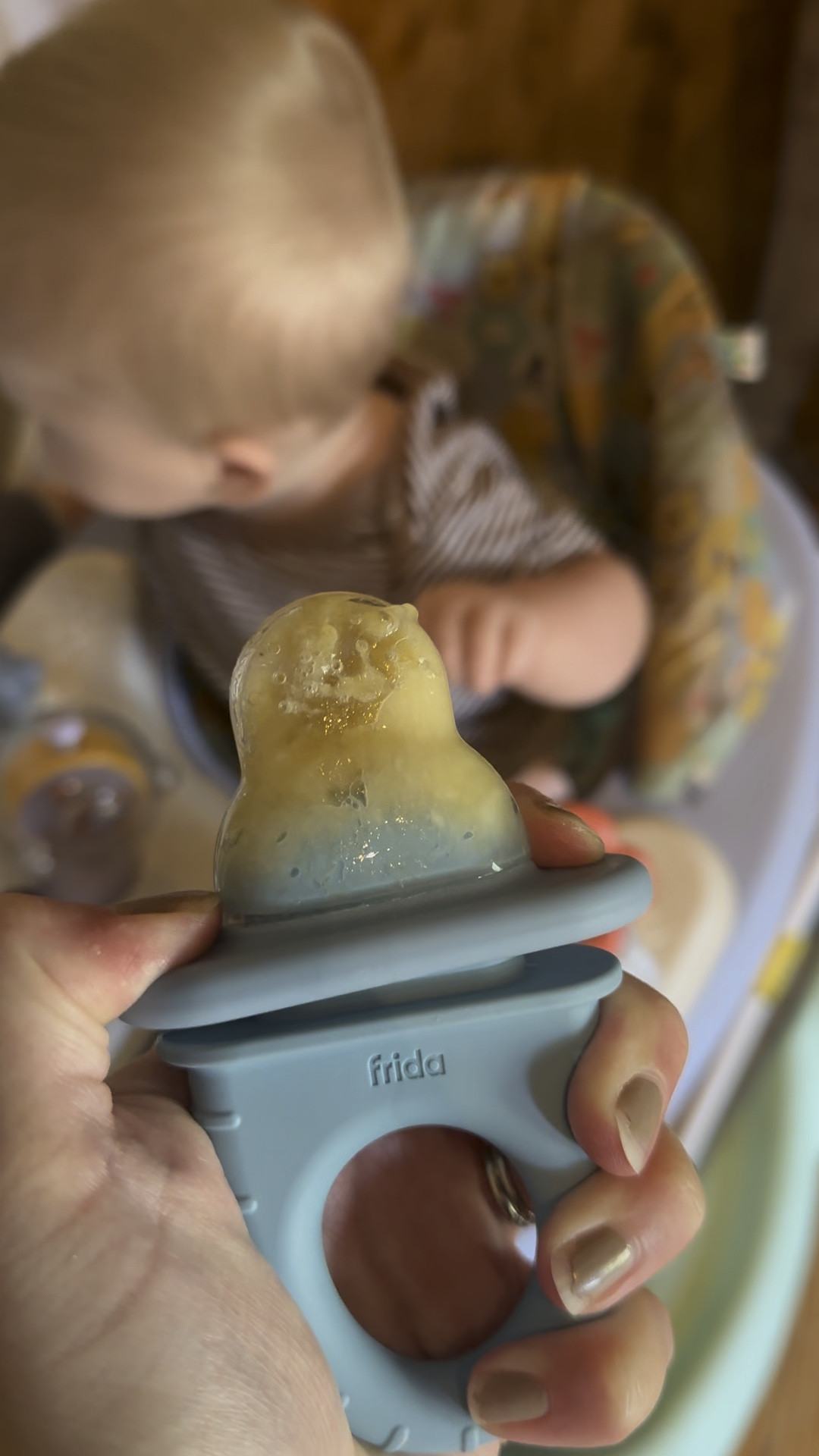 So easy to use for you and baby and no worries with solid foods plus he gets to use his gums for those teeth coming in! Frida push pop feeder is too good! 😊 🍌🫐🍓🥑🍐

#LTKBaby #LTKFamily #LTKKids