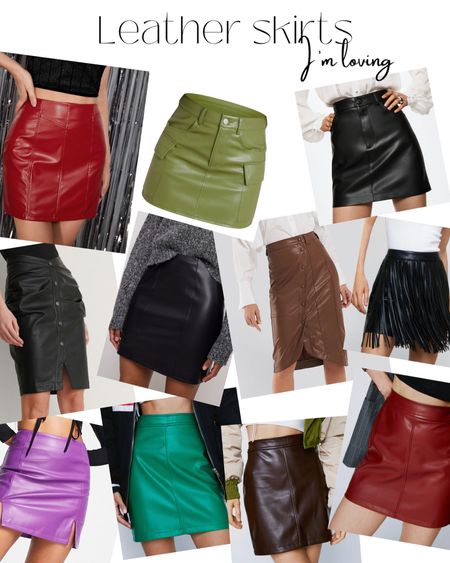 Leather skirts are such a chic closet staple 😍

#LTKstyletip #LTKsalealert #LTKunder100