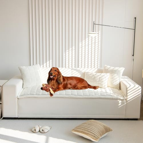 Mitid Sofa Cover Fuzzy Couch Cover for Pet, Couch Covers for Dogs Washable Non-Slip Sofa Slipcover Cushion Protector Pets Friendly Mat Bed | Amazon (US)