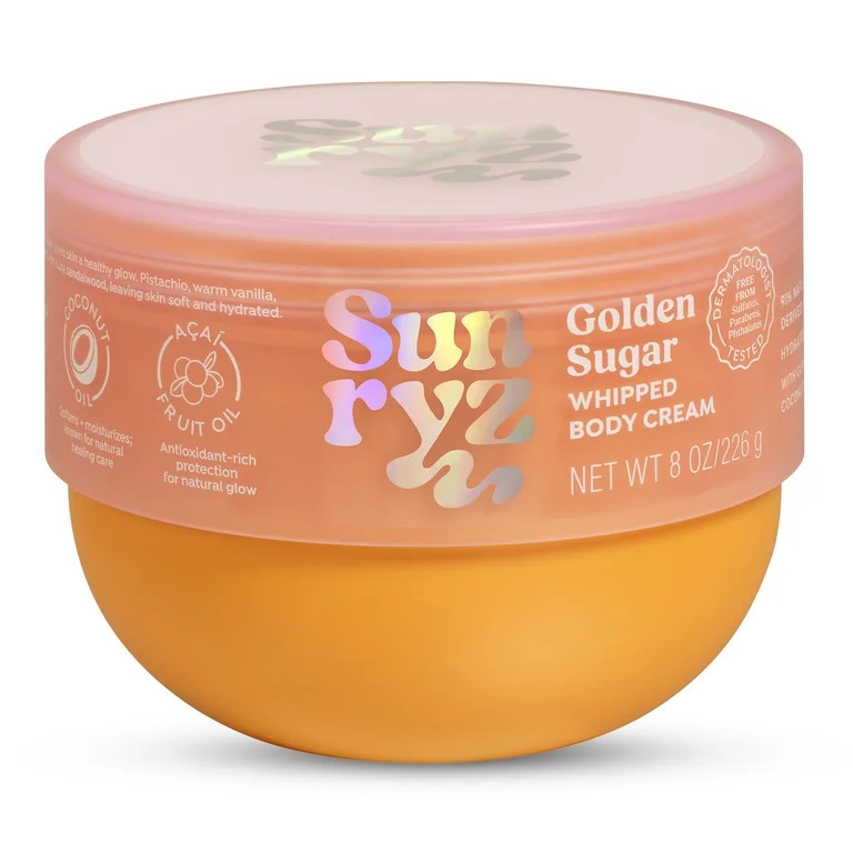 Sunryz Golden Sugar Whipped Body Cream, 8 fl oz | Walmart (US)
