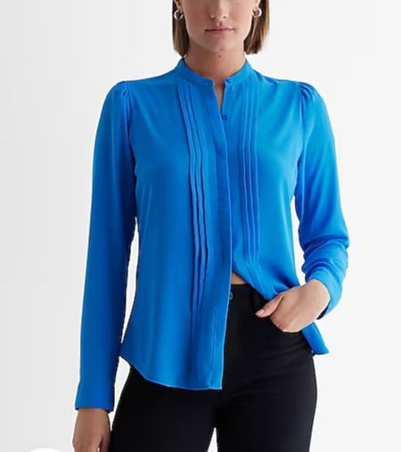 Get this blouse before Express is gone for good.   This is a perfect work, church, go anywhere blouse.   Fits TTS  

#LTKfindsunder50 #LTKover40