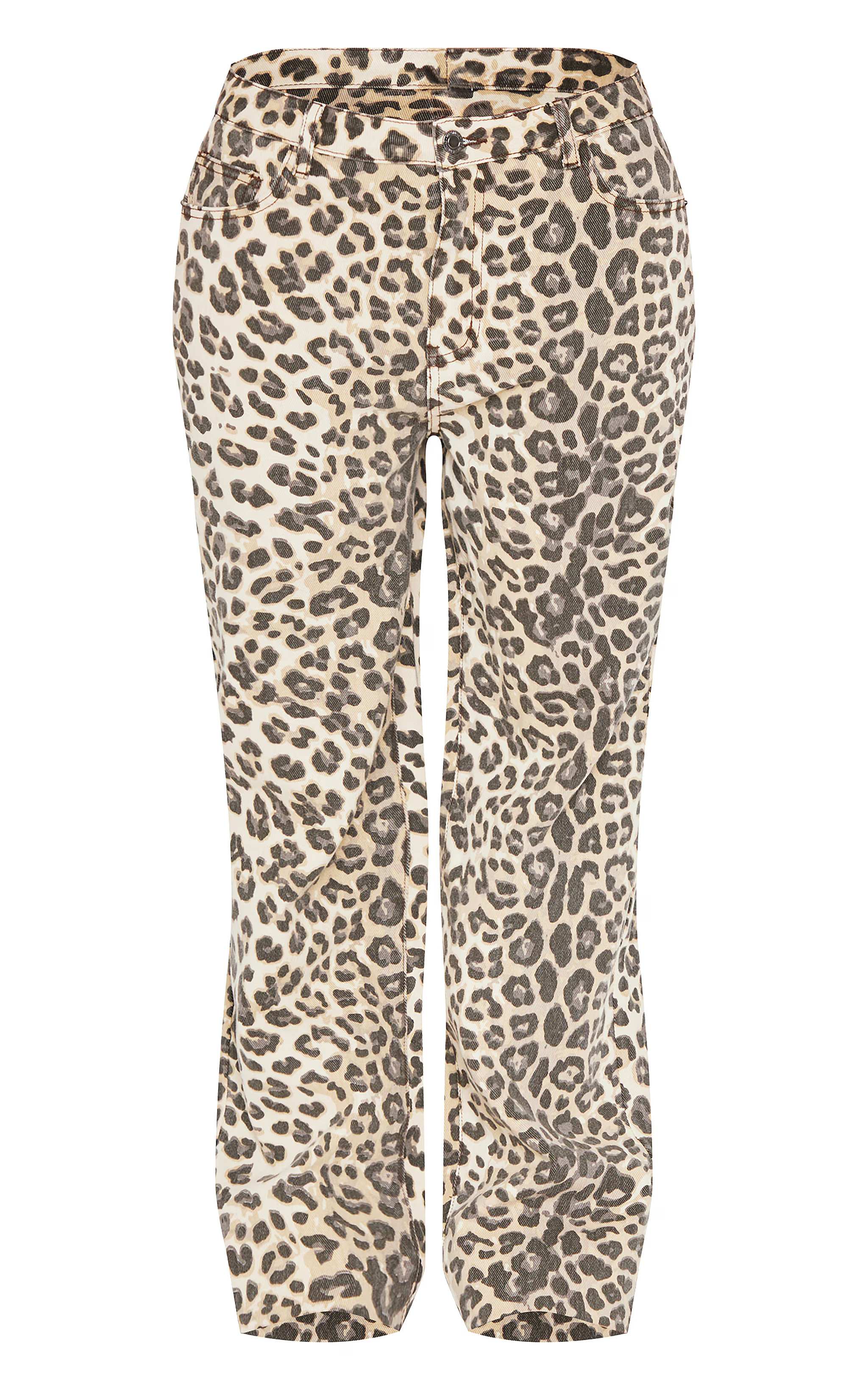 Shape Leopard Denim Wide Leg Jeans | Shape | Pretty Little Thing (Australia & New Zealand)