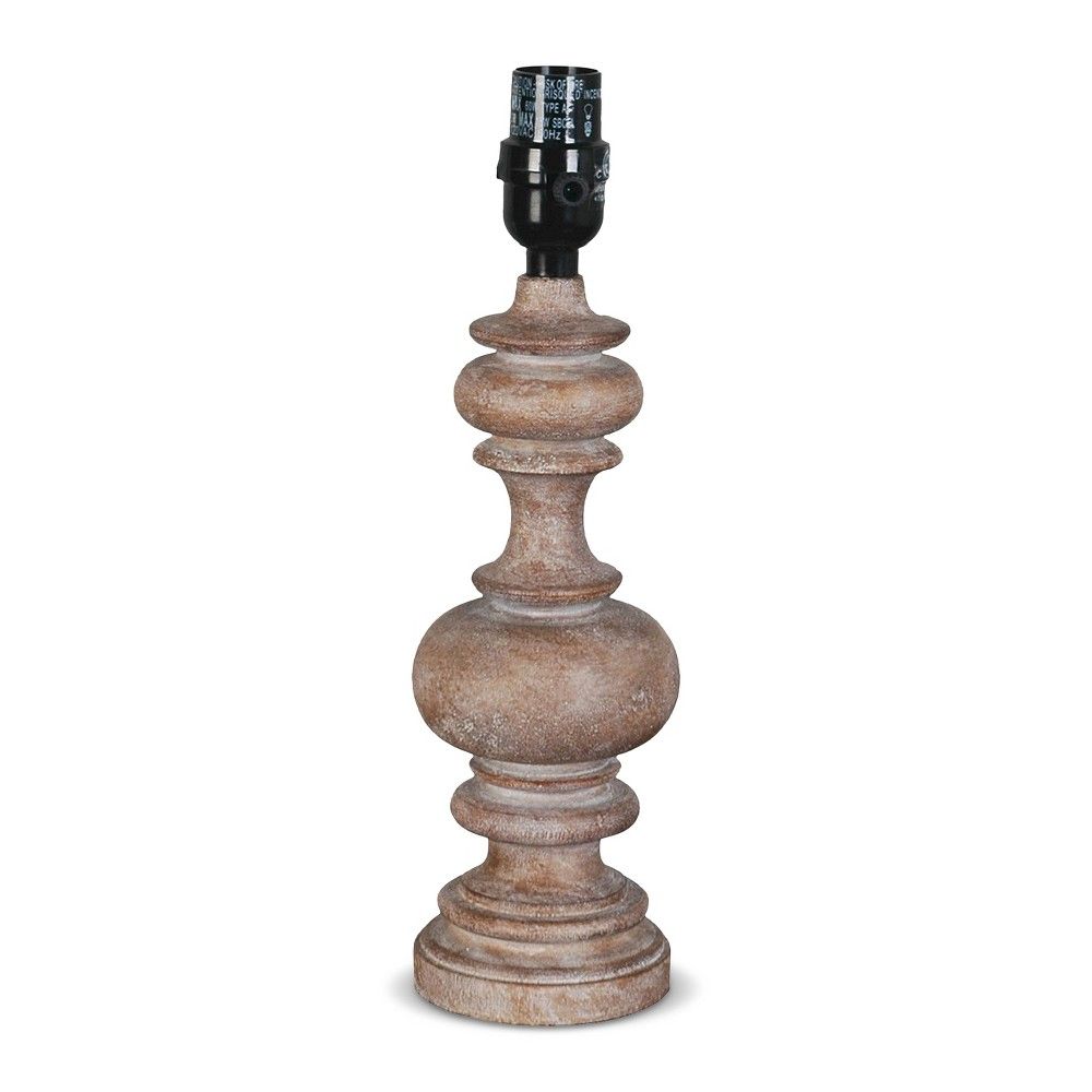 Turned Column Wood Lamp Base Brown - Threshold™ | Target