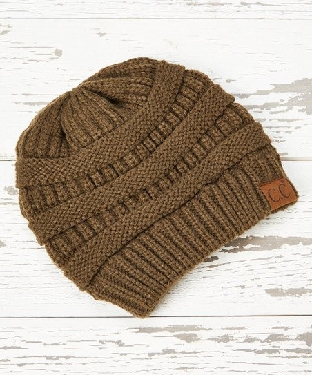 New Olive Knit Beanie | Zulily