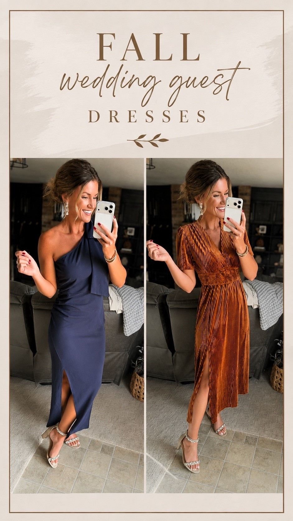 2 beautiful fall wedding guest dress options. Both from Amazon. 
Wearing small

#LTKSeasonal #LTKOver40 #LTKWedding