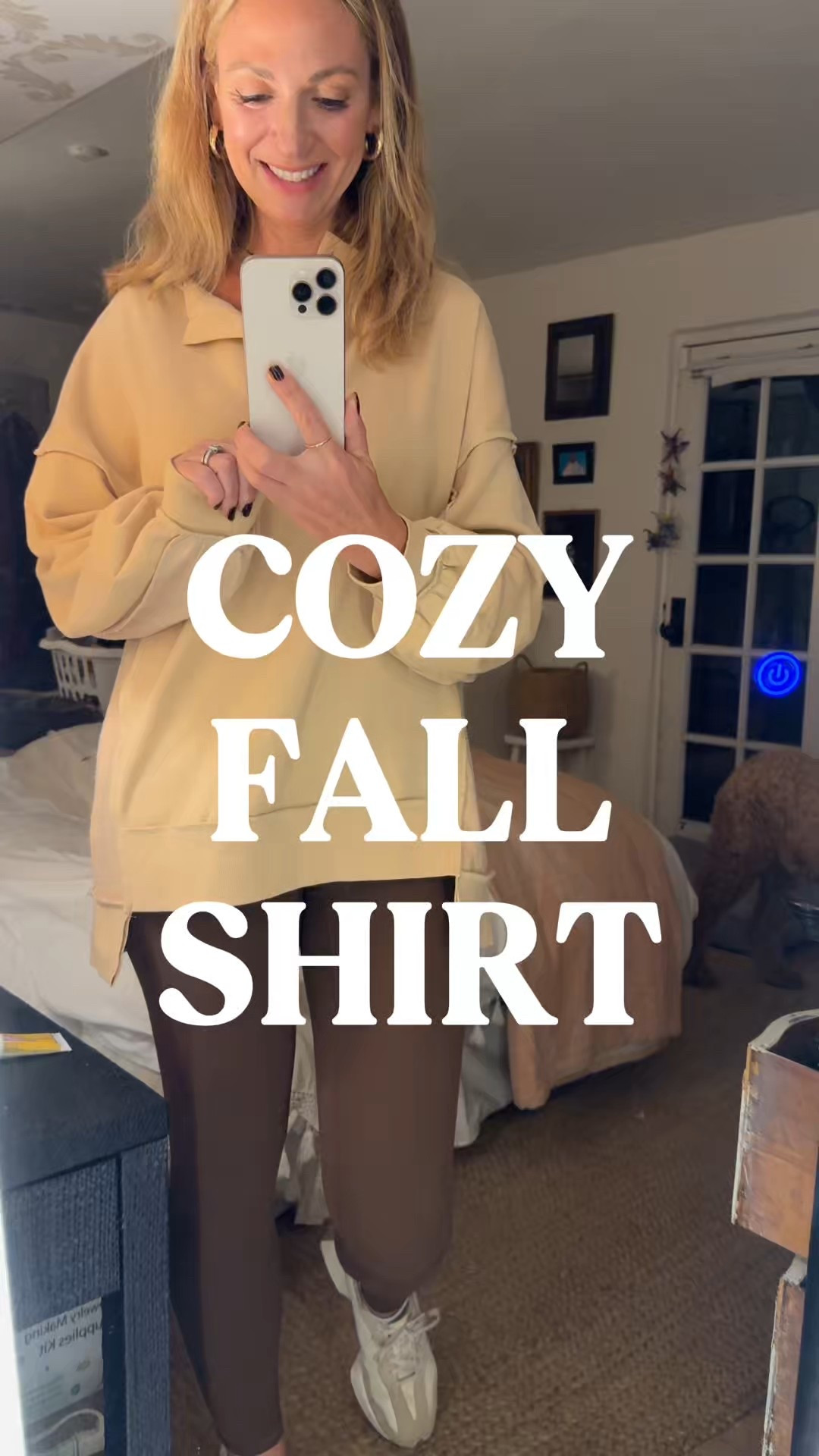 Cozy fall outfit vibes 🍂 I’m wearing this oversized fall shirt (wearing a medium, I’m 5’7 for reference) and love how long it is in the back — perfect with leggings, mini skirts, or fall shorts + boots. It’s the ideal casual fall look you can wear all day — I cleaned, ran errands, met friends, and still felt warm, comfy, and put together. Paired it here with my IUGA soft leggings and neutral New Balance sneakers — the ultimate comfy chic fall outfit. Linking everything for you to shop 💫





#CozyFallOutfit #FallStyleInspo #OversizedShirt #FallOOTD #CasualFallOutfit #ComfyChic #EverydayStyle #LeggingsOutfit #NeutralStyle #FallFashionFinds #LTKFallFashion #LTKStyle #OOTDInspo #EffortlessStyle #WeekendOutfit #FallWardrobe #StayCozy #NeutralOutfit #OutfitIdeas #FallFashionLooks #AffordableFallFashion #LeggingStyle #CozyStyle #ComfortChic


#LTKStyleTip #LTKFindsUnder50 #LTKOver40